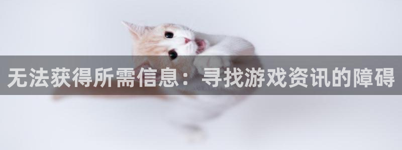 杜邦娱乐网页登录入口官网：无法获得所需信息：寻找游戏资讯的障